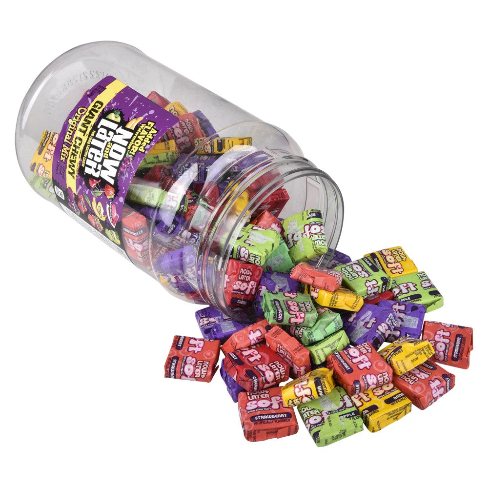 Now and Later Giant Chewy Taffy (120 Pc Tub)