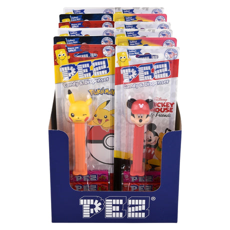 Pez Candy Blister Packs Assorted (12 Pc Display)