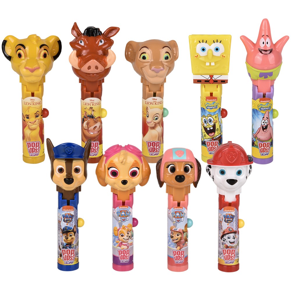 Pop Up Lollipops Assorted (12 PC Display)