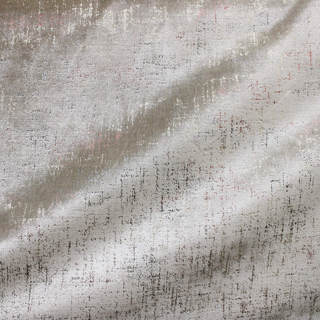 Zyrene Metallic Velvet Fabric - Ivory Solid Metallic Finish, 55" Width (1 Yard)