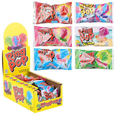 Ring Pop Lollipop Assorted (24 Pc Box)