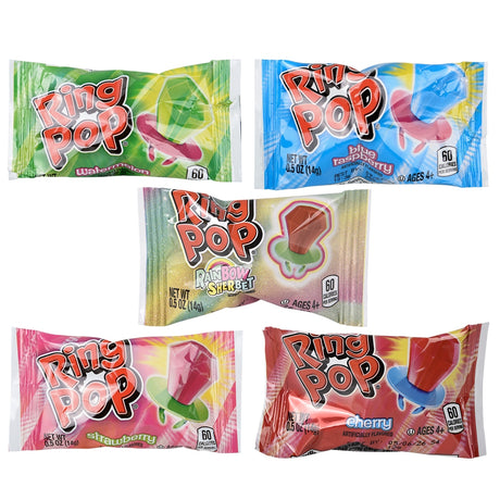 Ring Pop Assorted Candy (10 Ct Bag)