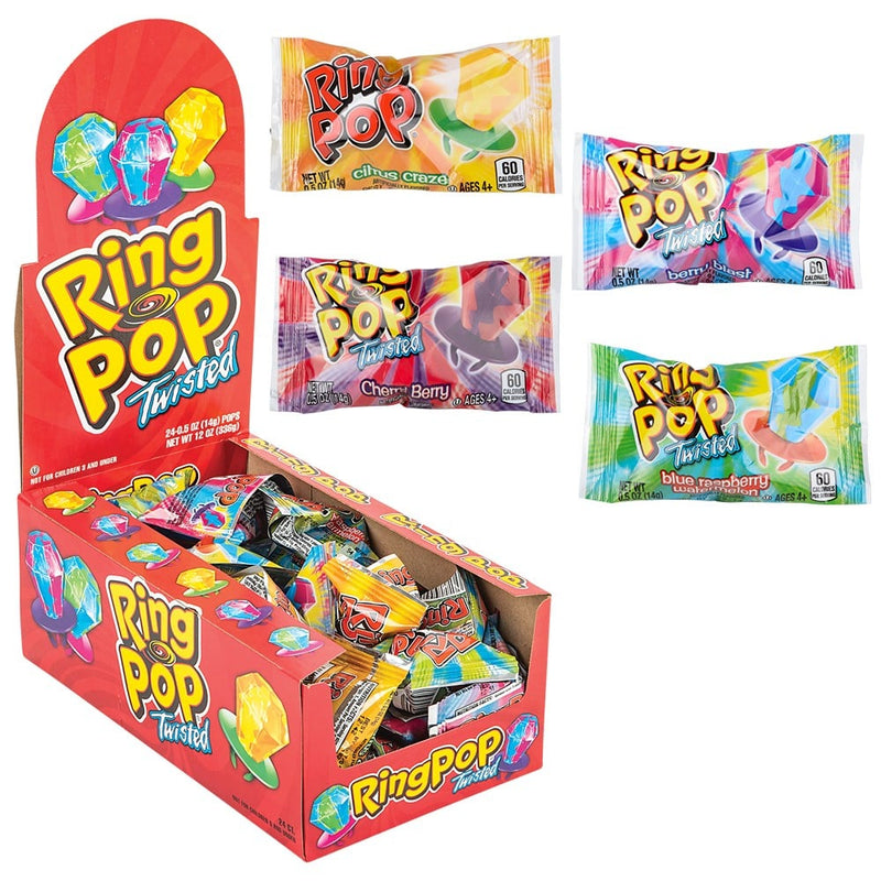 Ring Pop Twist Candy Display Box (24 Pc)
