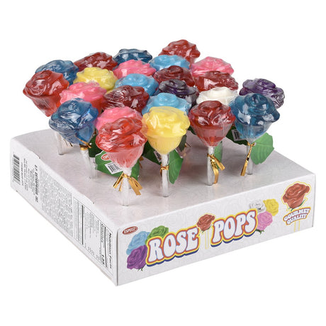 Rose Pops Assorted Lollipops (24 Pc Display)