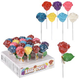 Rose Pops Assorted Lollipops (24 Pc Display)
