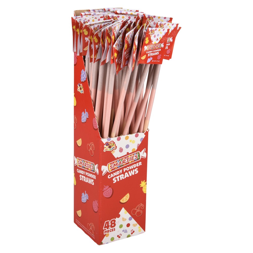 Smarties Candy Straws (48 Piece Box)
