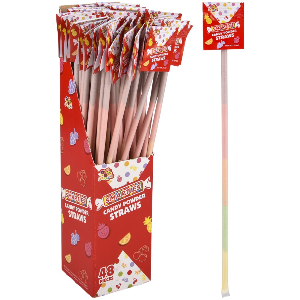 Smarties Candy Straws (48 Piece Box)