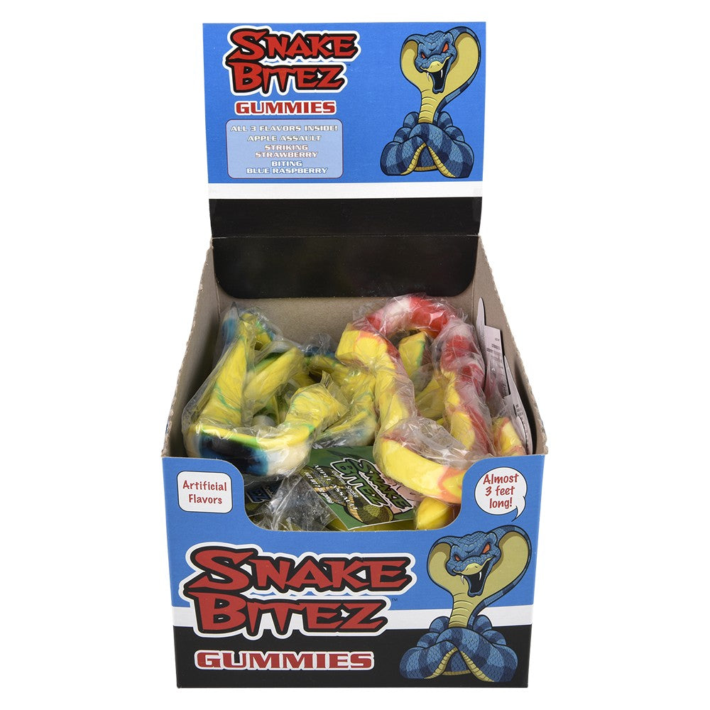 Snake Bitez Gummy Candy (9 Pc Display)