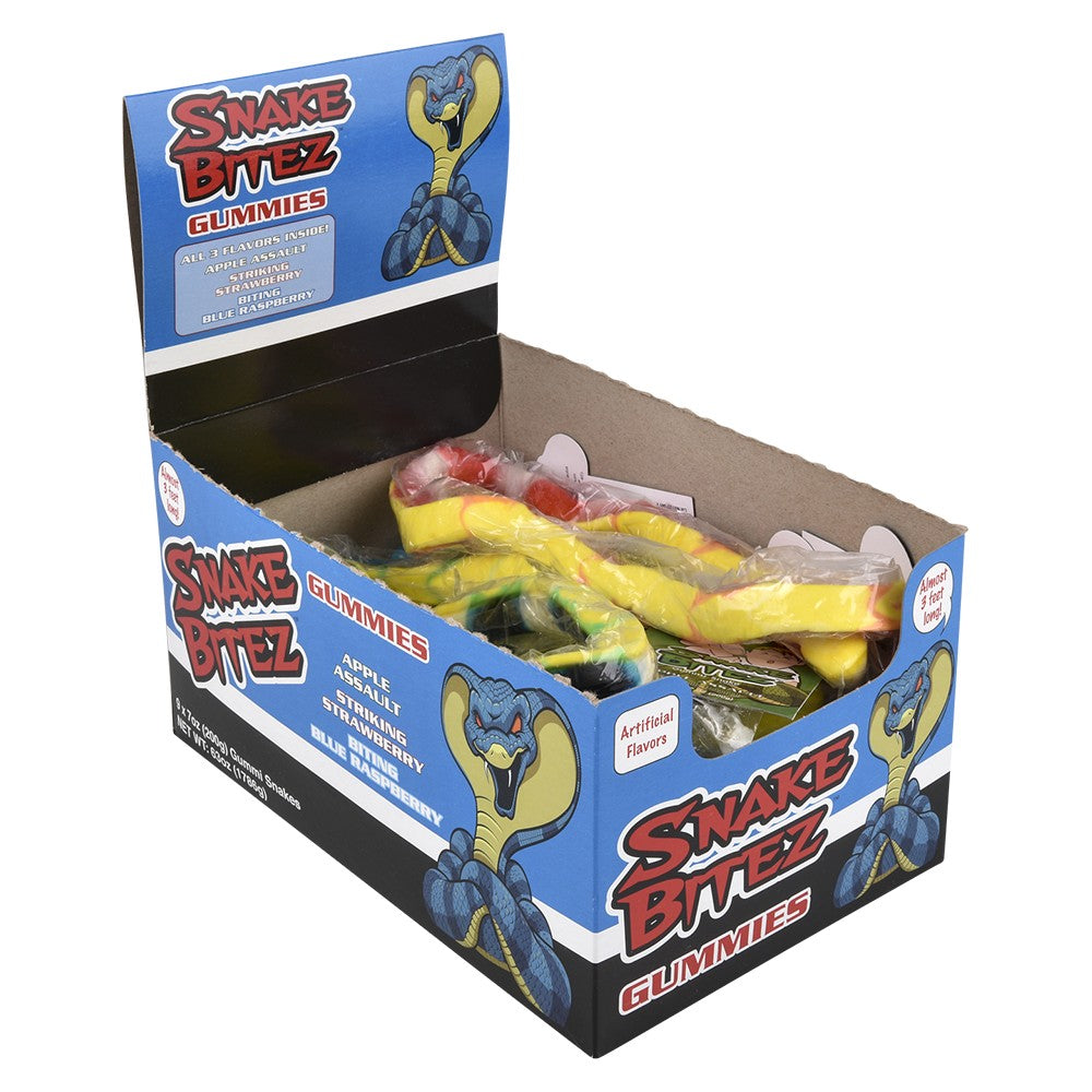 Snake Bitez Gummy Candy (9 Pc Display)