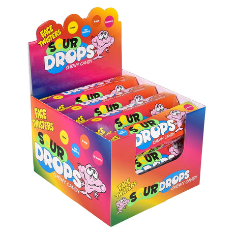 Sour Drops Chewy Candy (12 ct Display)