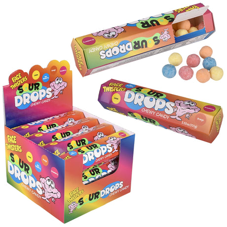 Sour Drops Chewy Candy (12 ct Display)