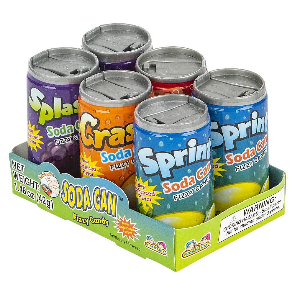 Soda Can Fizzy Candy (12 PC Display)