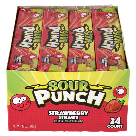 Sour Punch Strawberry Straws (1 Box)