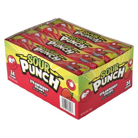 Sour Punch Strawberry Straws (1 Box)