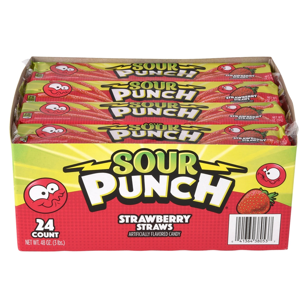 Sour Punch Strawberry Straws (1 Box)