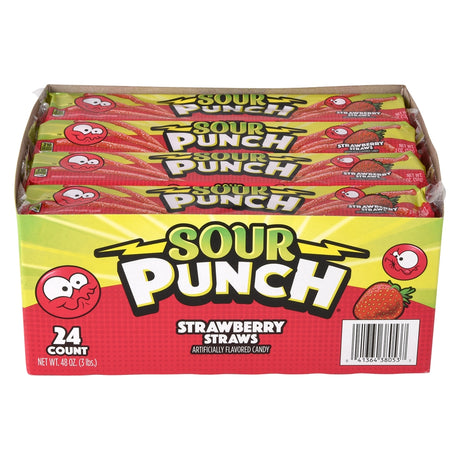 Sour Punch Strawberry Straws (1 Box)