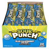 Sour Punch Blue Raspberry Straws (24 Ct Box)
