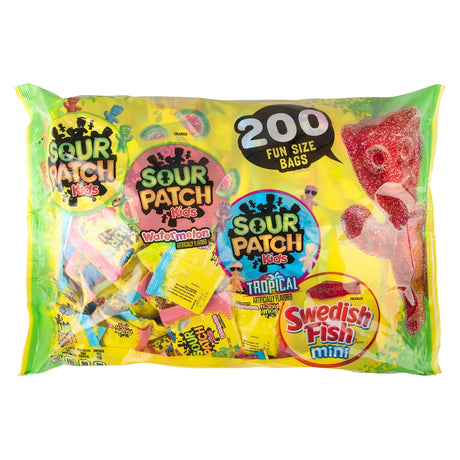 Sour Patch Kids Swedish Fish Variety Bag (200 Ct)