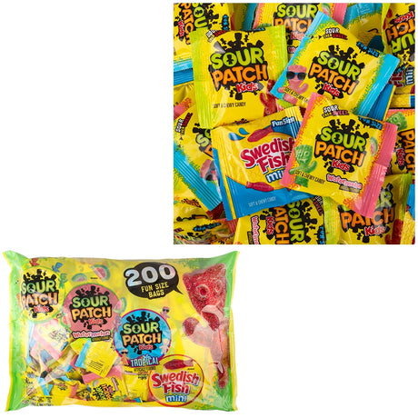 Sour Patch Kids Swedish Fish Variety Bag (200 Ct)