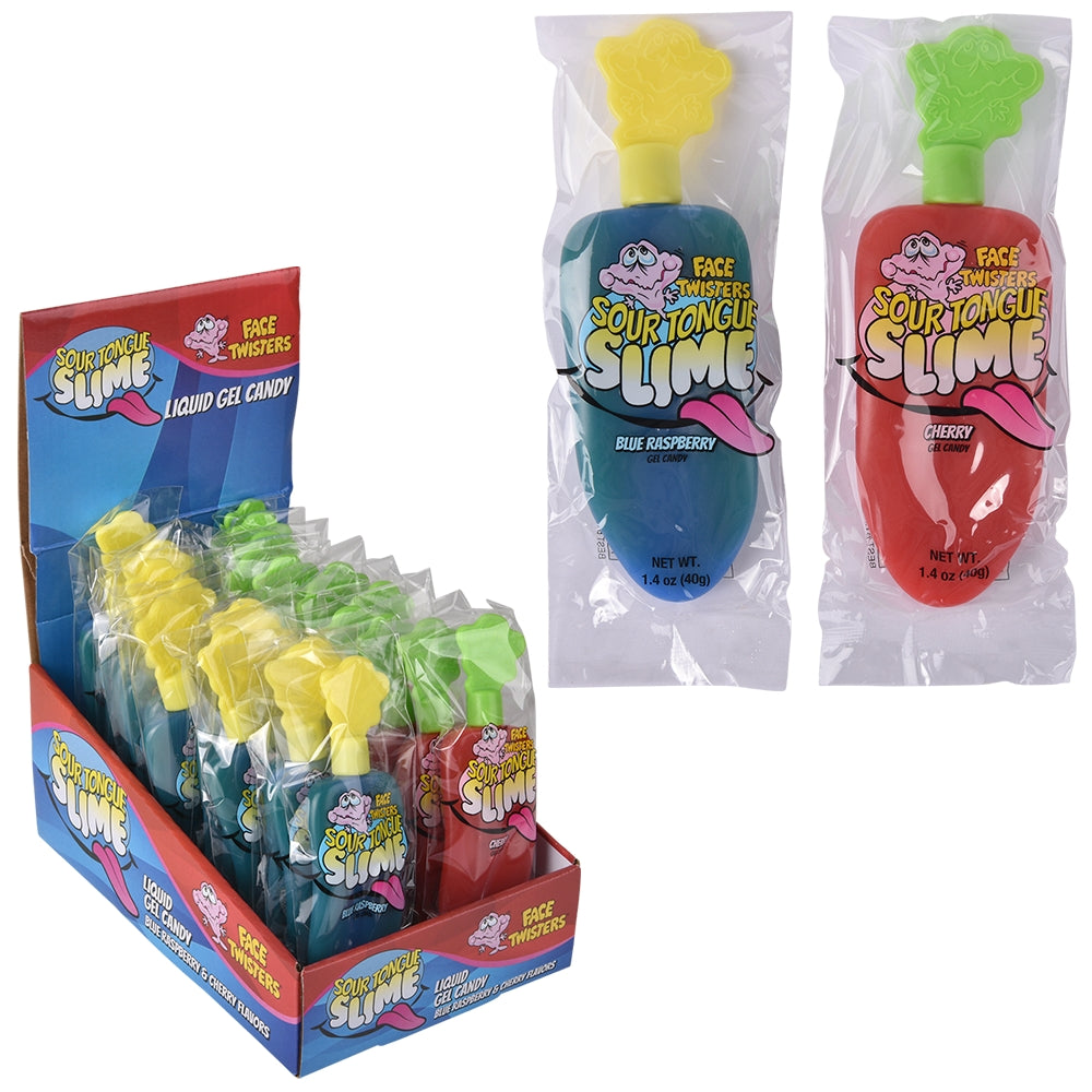 Sour Tongue Slime Gel Candy (24 Ct)