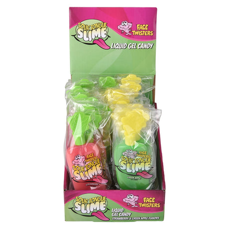 Sour Tongue Slime Gel Candy Display (24 Ct)