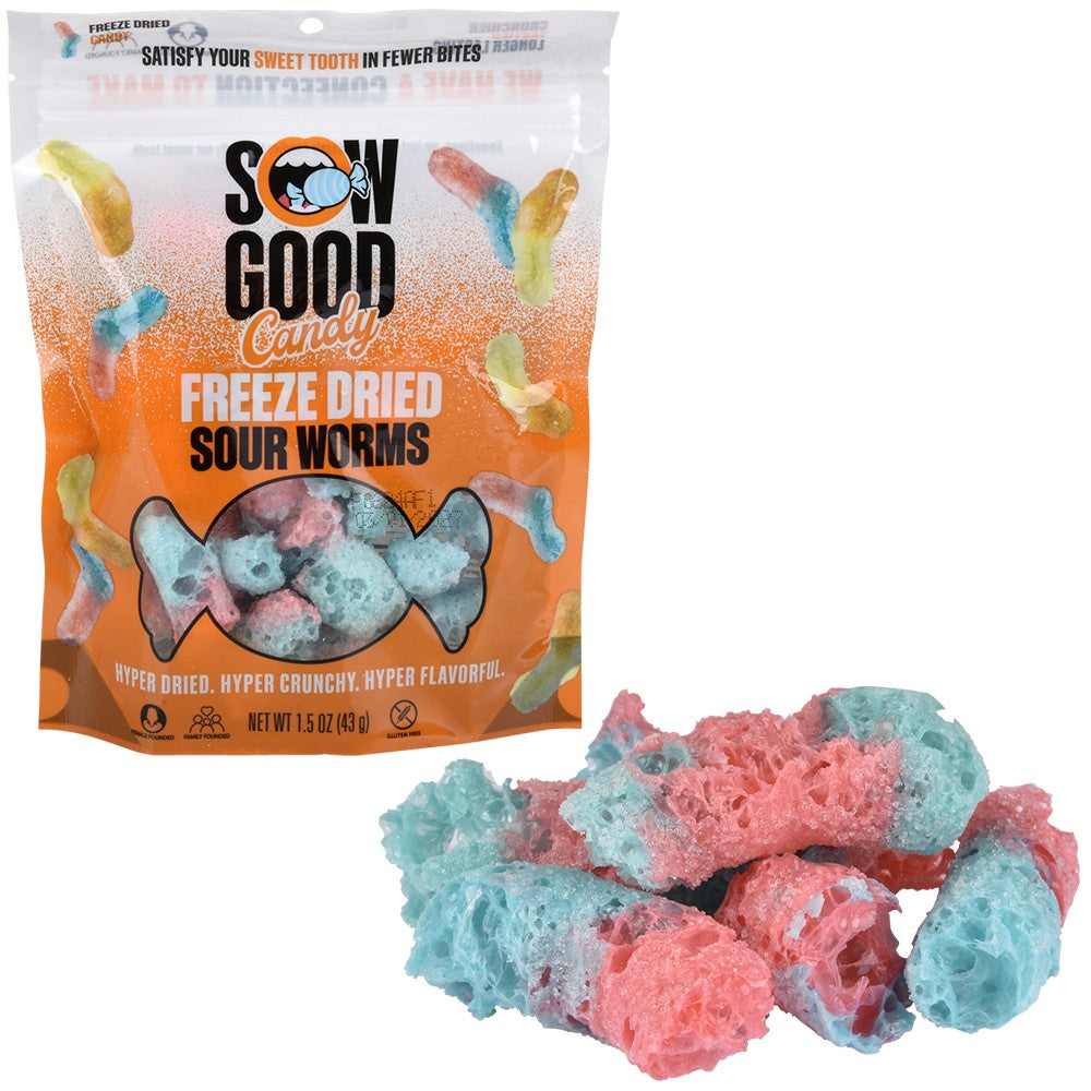 Freeze Dried Sour Worms