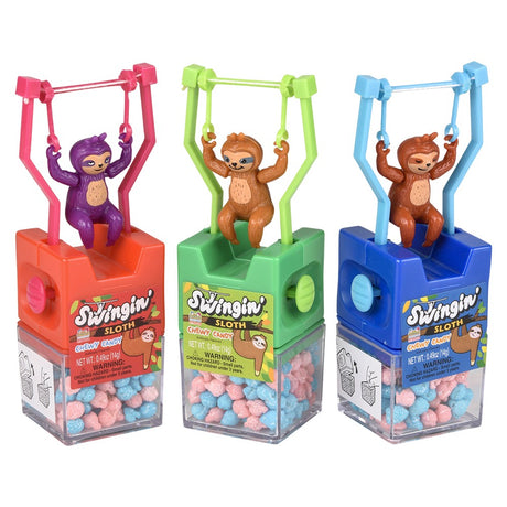 Swingin Sloth Chewy Candy Display (12 PC)