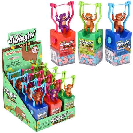Swingin Sloth Chewy Candy Display (12 PC)