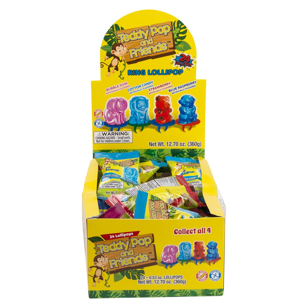 Ring Lollipops Teddy Pop & Friends 24ct (1 DSP)