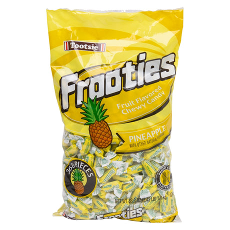 Pineapple Chewy Candy Frooties 360 Ct (1 Bag)