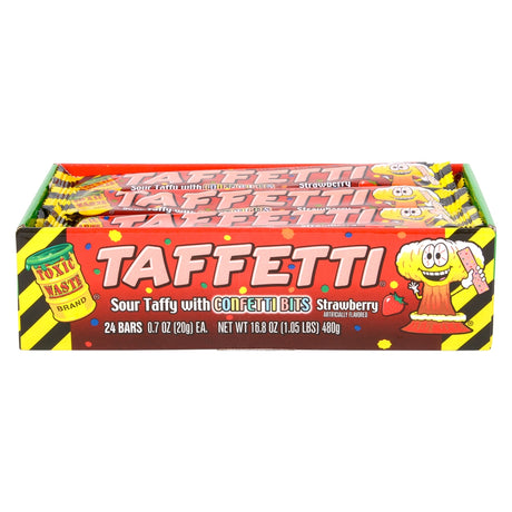Strawberry Sour Taffy Display (12 Boxes)