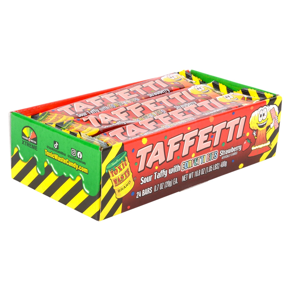 Strawberry Sour Taffy Display (12 Boxes)