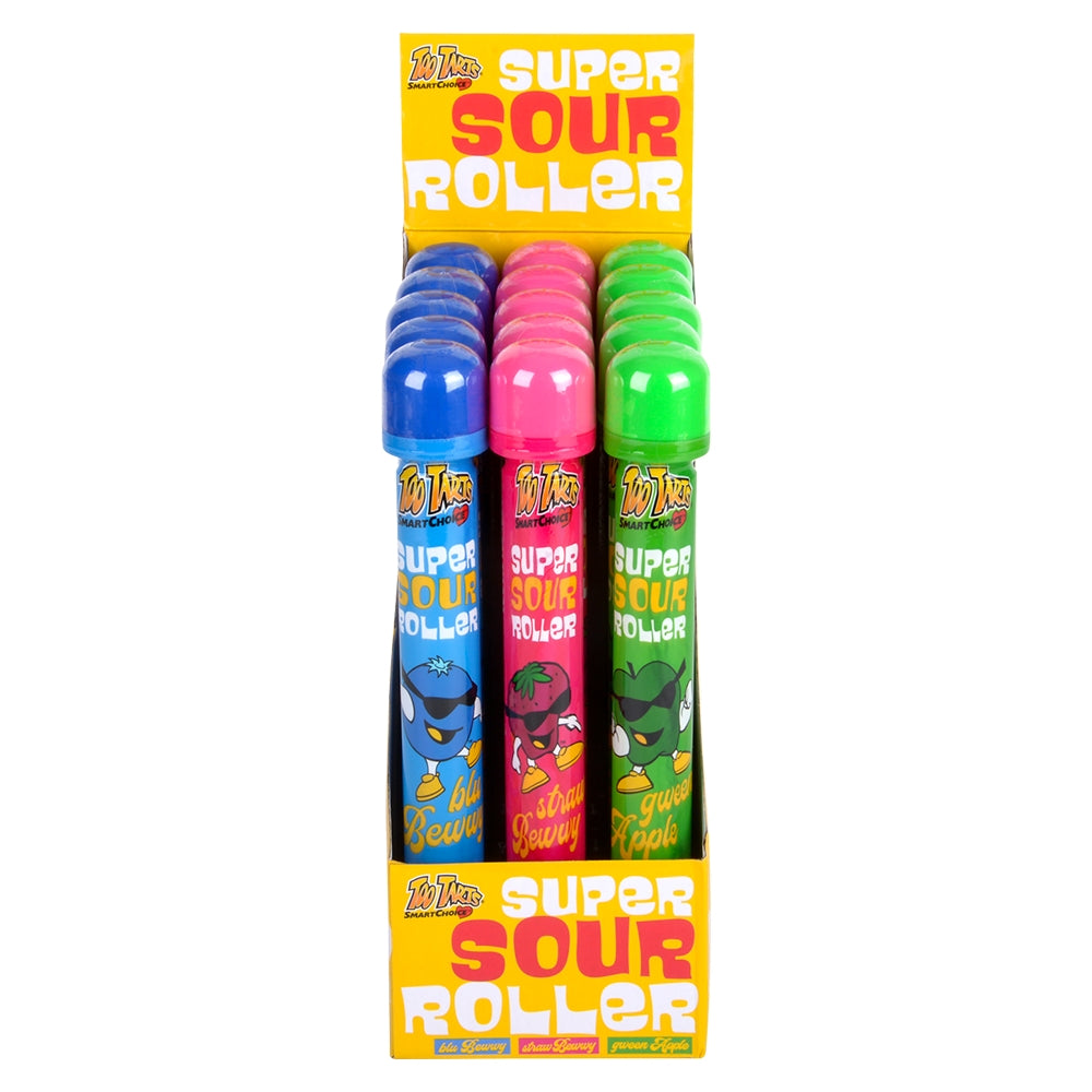 Super Sour Roller Candy Display (15 Count)