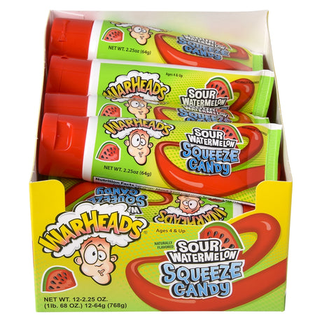 Warheads Sour Watermelon Squeeze Candy 12ct