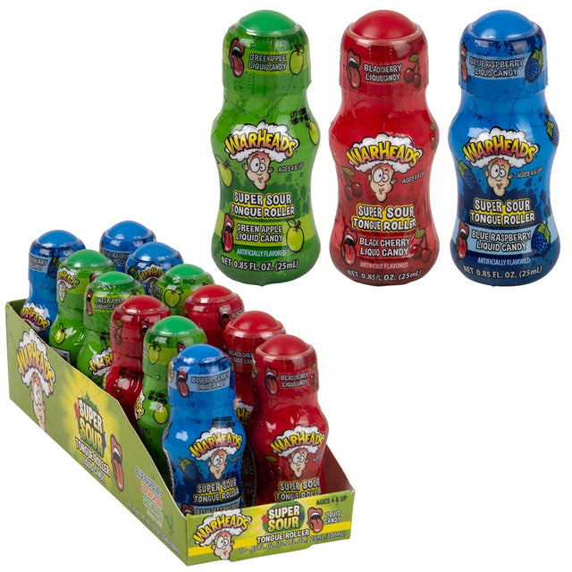 Warheads Super Sour Tongue Rollers (1 DZ)