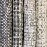 Lydia Linen Blend Fabric - Two-Toned Woven Look, Ivory, Gray, 54" Width (1 Yard)