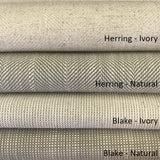 Blake Linen Look Fabric - Textured Solid, 55" Width (1 Yard)