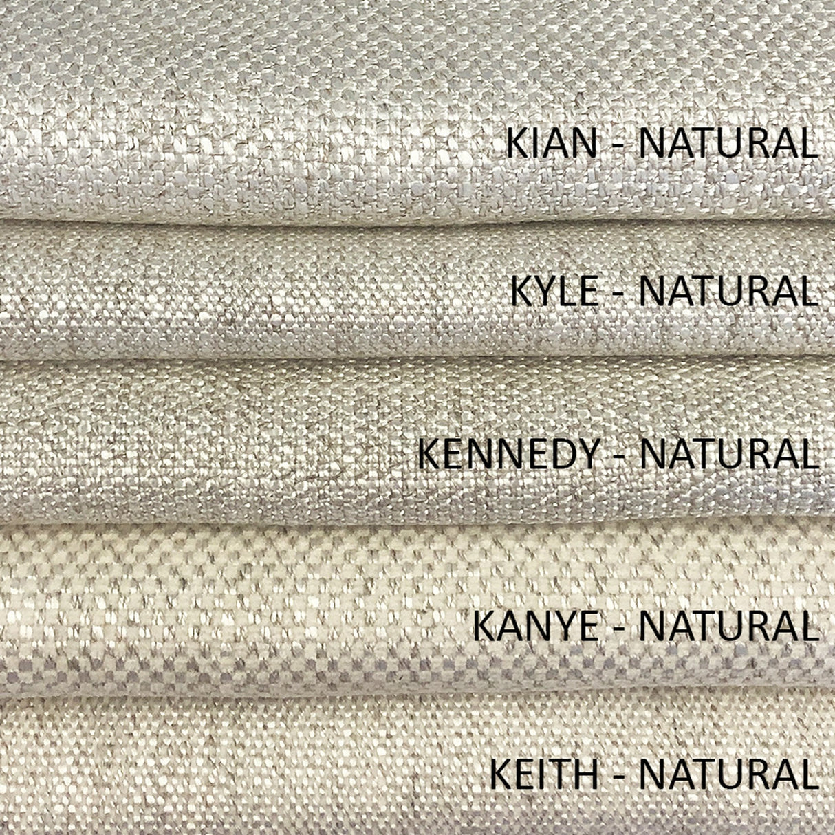 Keith Linen Blend Fabric - Natural Solid, 55" Width (1 Yard)