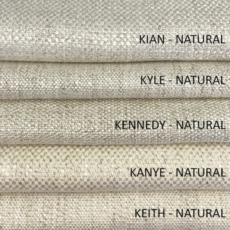 Keith Linen Blend Fabric - Natural Solid, 55" Width (1 Yard)