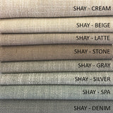Shay Linen Blend Fabric - Solid Upholstery Fabric, 55" Width (1 Yard)