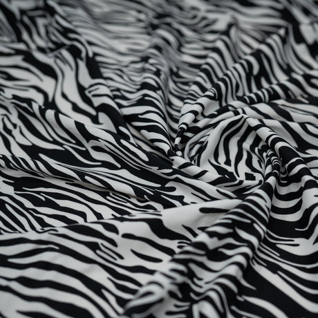 Zebra Printed Spandex Fabric