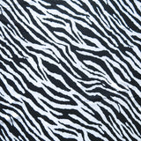 Swim Knit Zebra Print Poly Spandex 4-Way Stretch