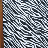 Swim Knit Zebra Print Poly Spandex 4-Way Stretch