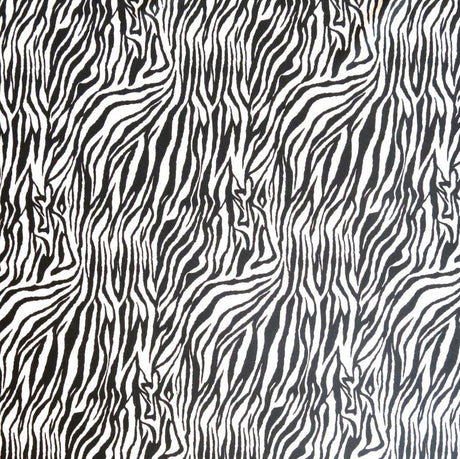 Swim Knit Nylon Spandex Zebra Print 4-Way Stretch