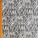 Swim Knit Nylon Spandex Zebra Print 4-Way Stretch