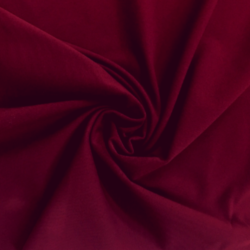 Athletic Jersey Knit Fabric - Zen Bordeaux Red Nylon Spandex