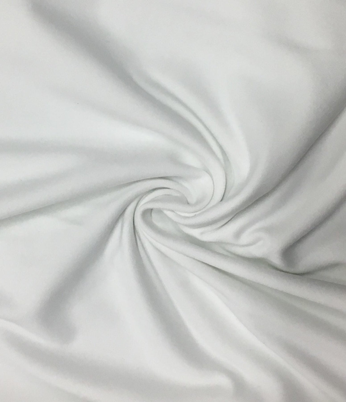 Athletic Jersey Knit Fabric - White Nylon Spandex