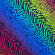 Swim Knit Nylon Spandex Diagonal Rainbow Zepard