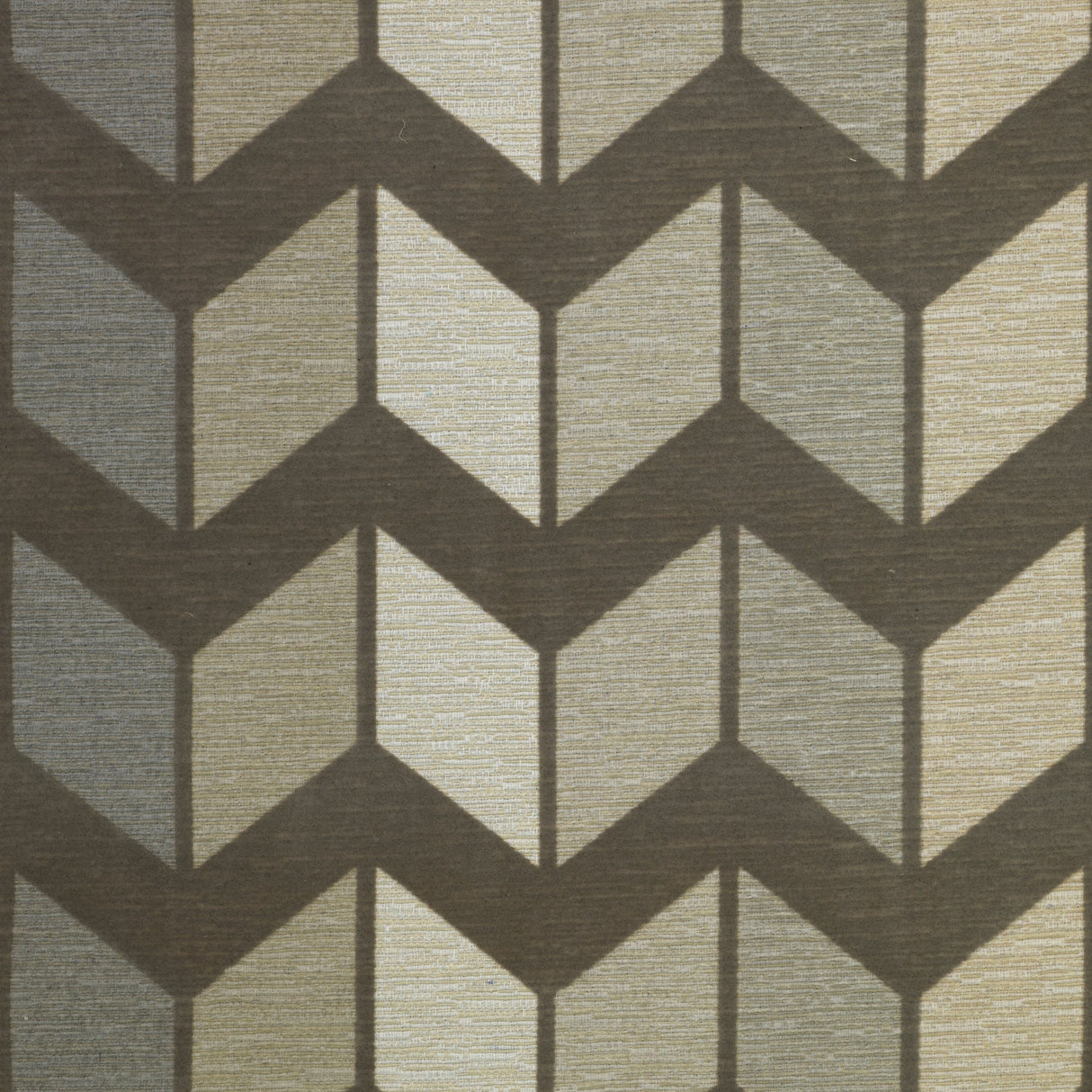 Cotton Blend Upholstery Fabric Chevron Pattern Zeppelin