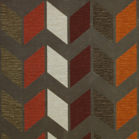 Cotton Blend Upholstery Fabric Chevron Pattern Zeppelin